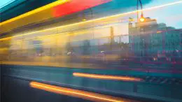 Blurred Train City